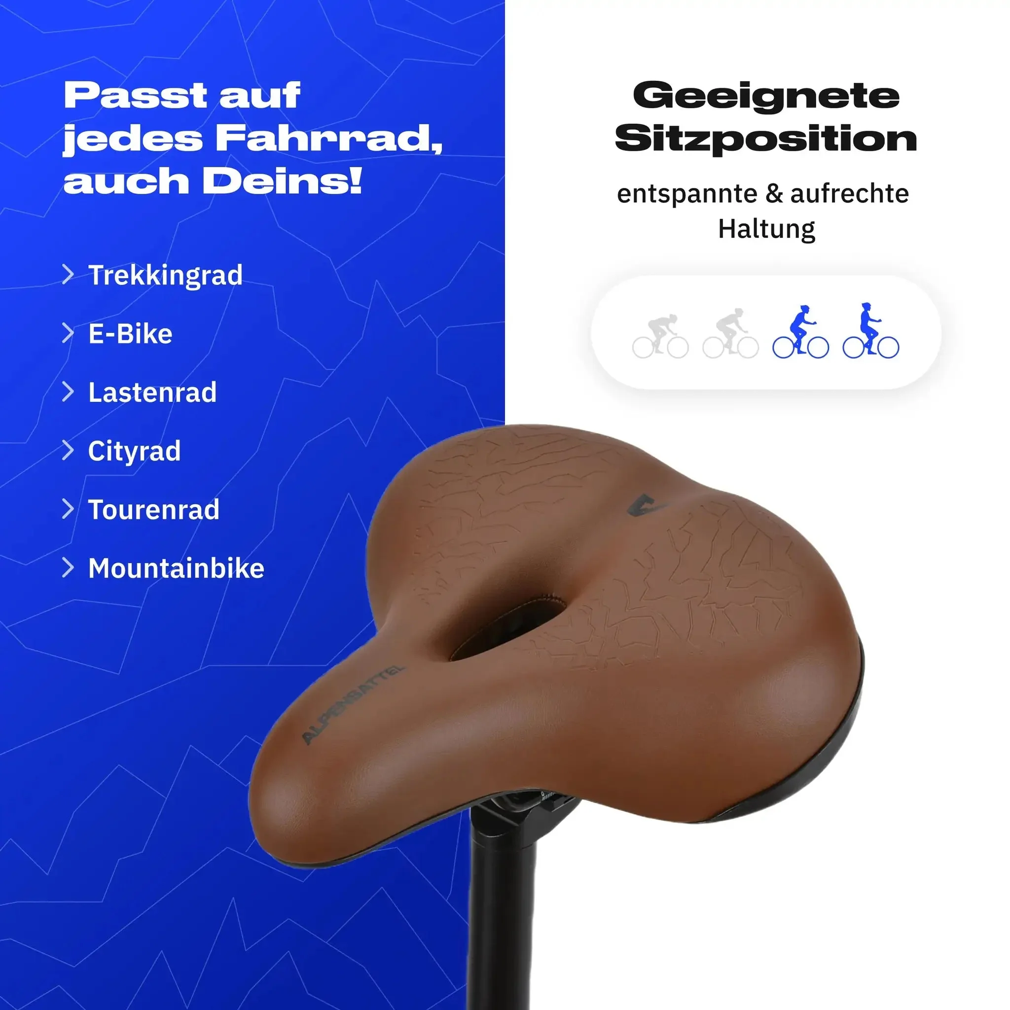Alpensattel 3.0 Komfort+ Braun - Image 6
