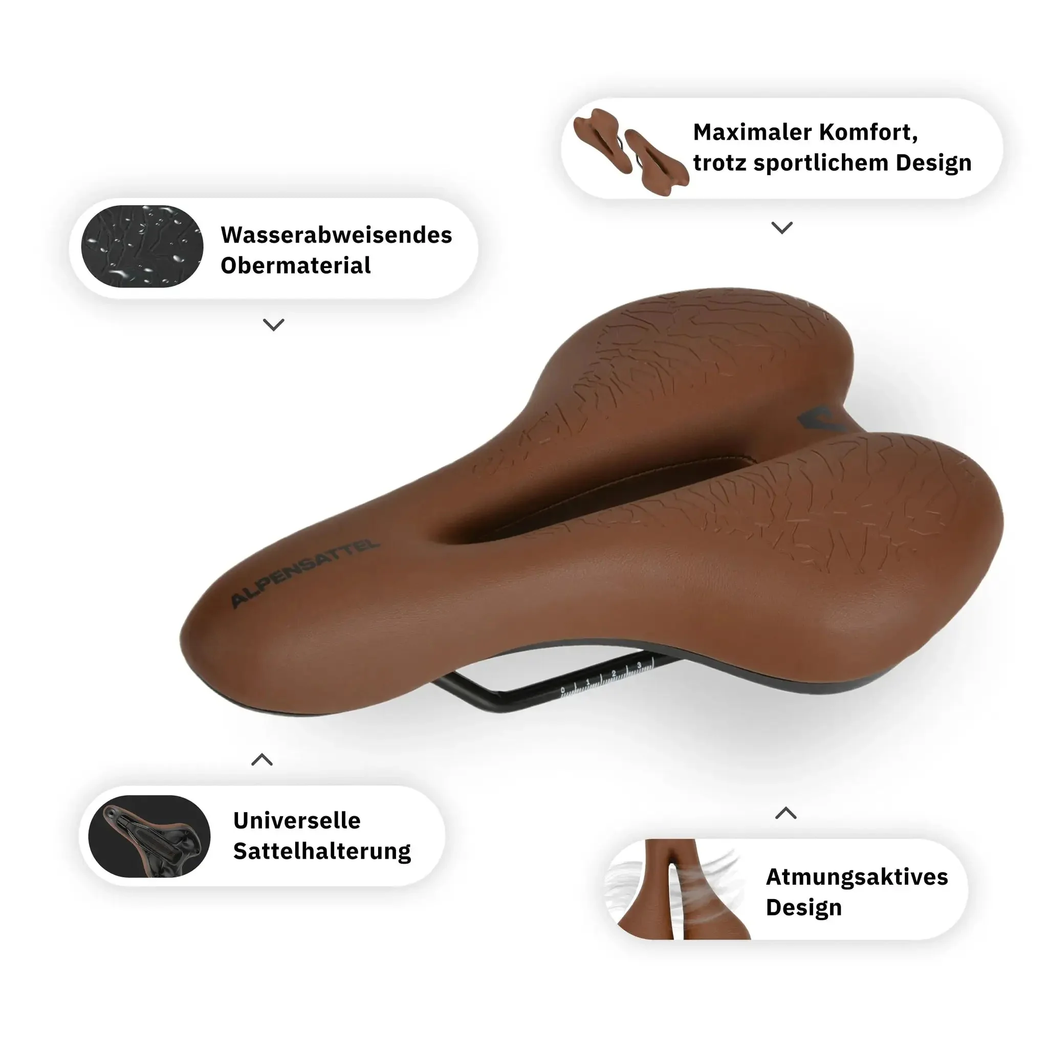 Alpensattel 3.0 Sport+ Braun - Image 6