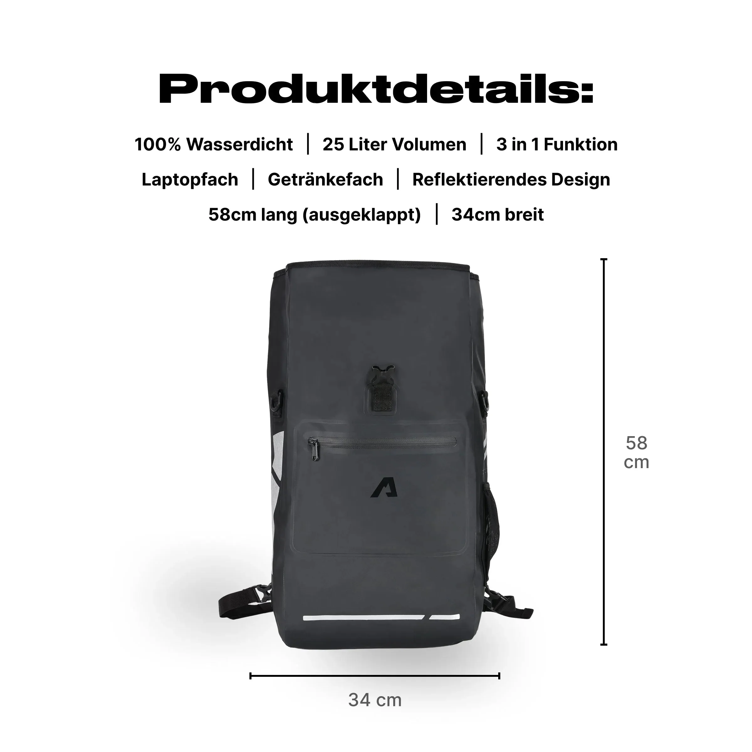 Alpensattel 3 in 1 Fahrradtasche - Image 9