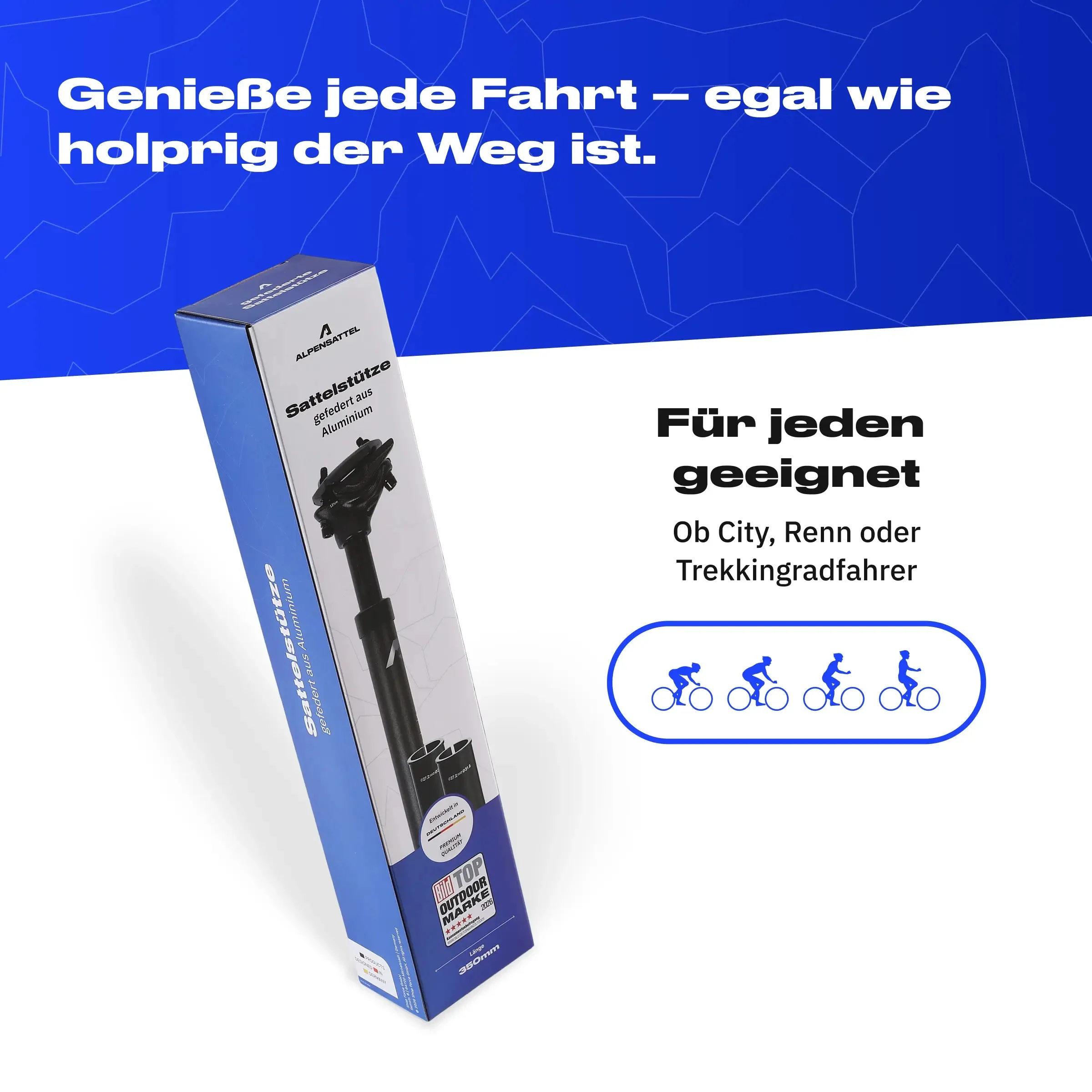 Alpensattel gefederte Sattelstütze - Image 3